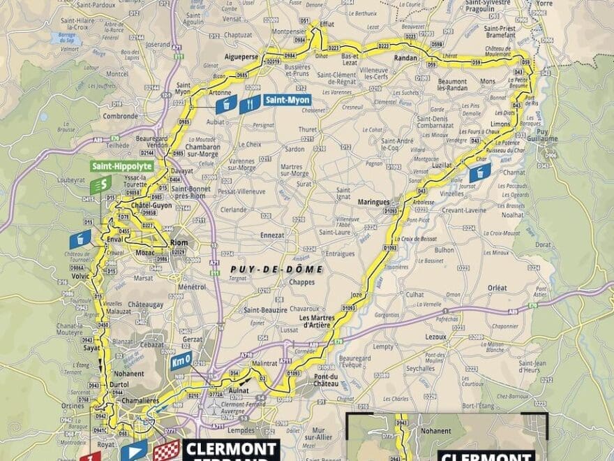 Tour de France Femmes avec Zwift 2023 étape 1, Clermont-Ferrand ...